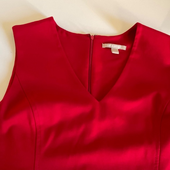 Banana Republic Size 12 Red Sleeveless Dress - Picture 4 of 7